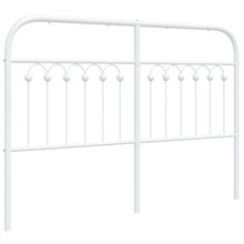 Hoofdbord 135 cm metaal wit