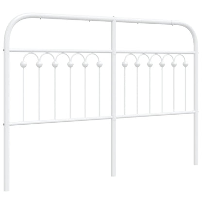 Hoofdbord 135 cm metaal wit