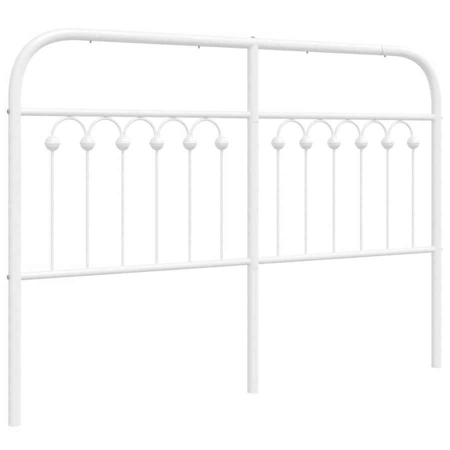 Hoofdbord 135 cm metaal wit