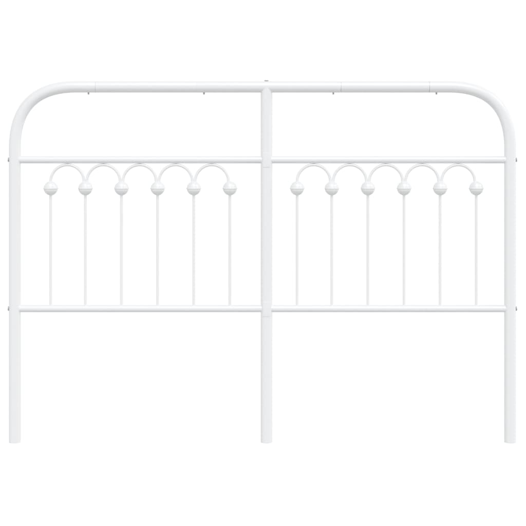 Hoofdbord 135 cm metaal wit