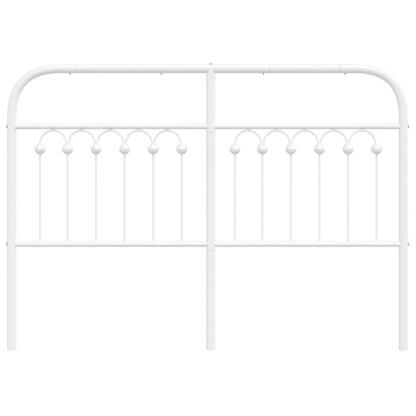Hoofdbord 135 cm metaal wit