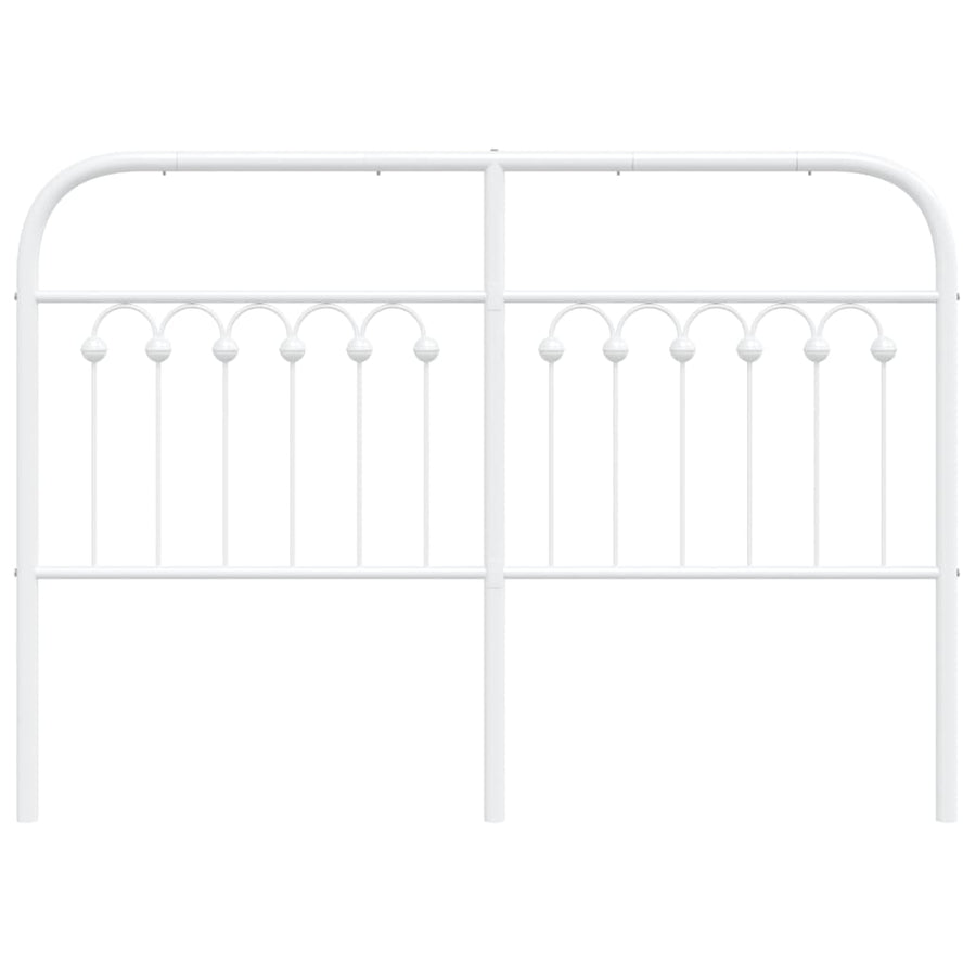 Hoofdbord 135 cm metaal wit