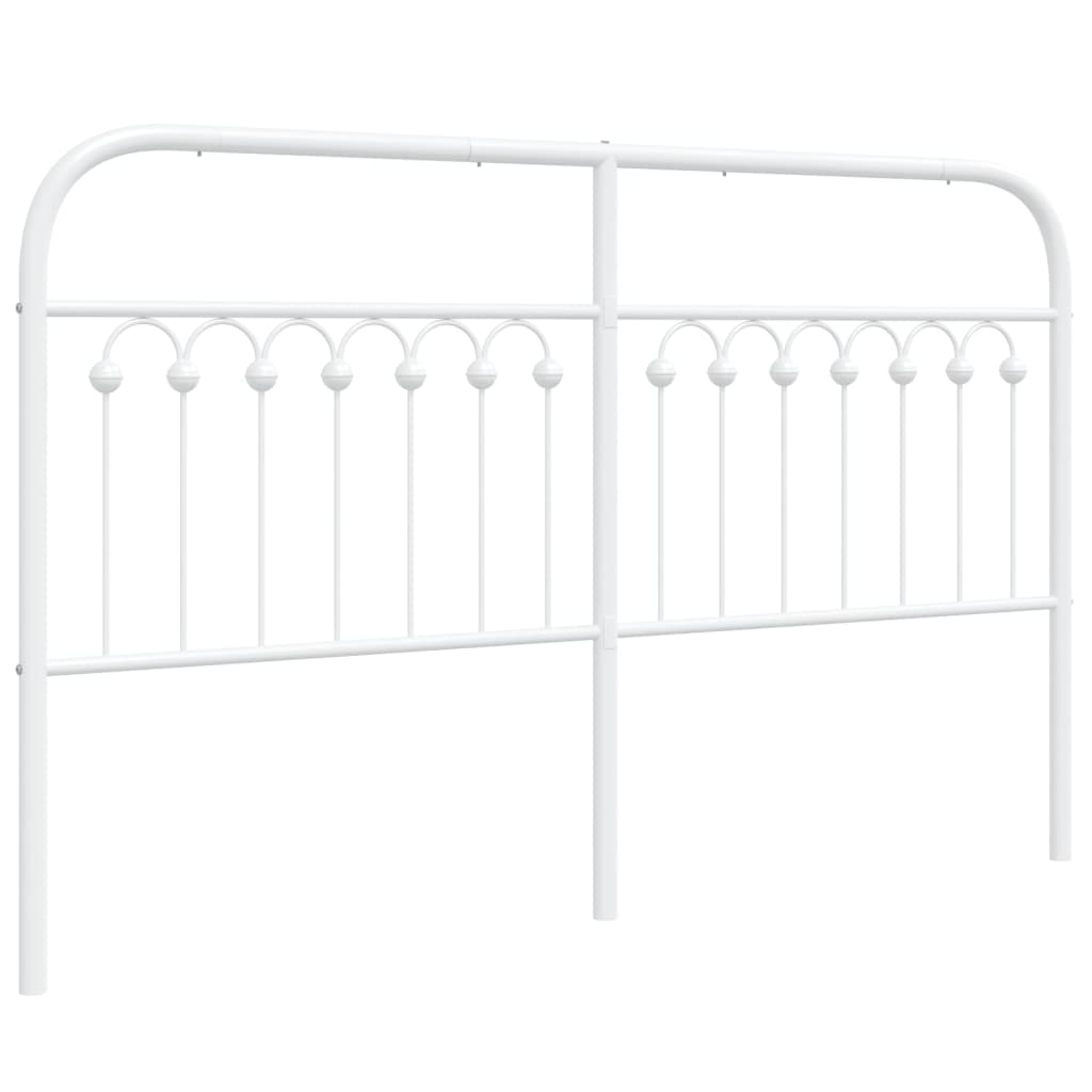 Hoofdbord 150 cm metaal wit