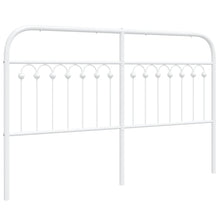 Hoofdbord 150 cm metaal wit