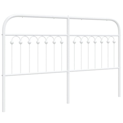 Hoofdbord 150 cm metaal wit