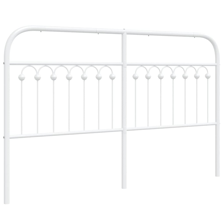 Hoofdbord 150 cm metaal wit