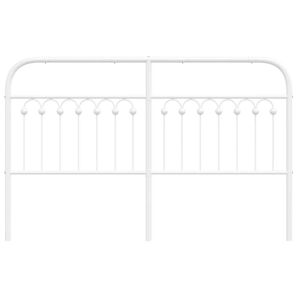 Hoofdbord 150 cm metaal wit