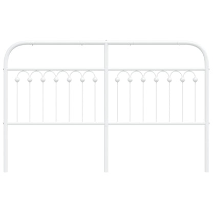 Hoofdbord 150 cm metaal wit