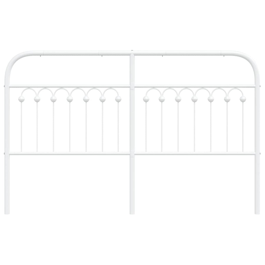 Hoofdbord 150 cm metaal wit