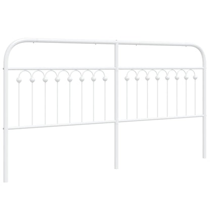 Hoofdbord 180 cm metaal wit