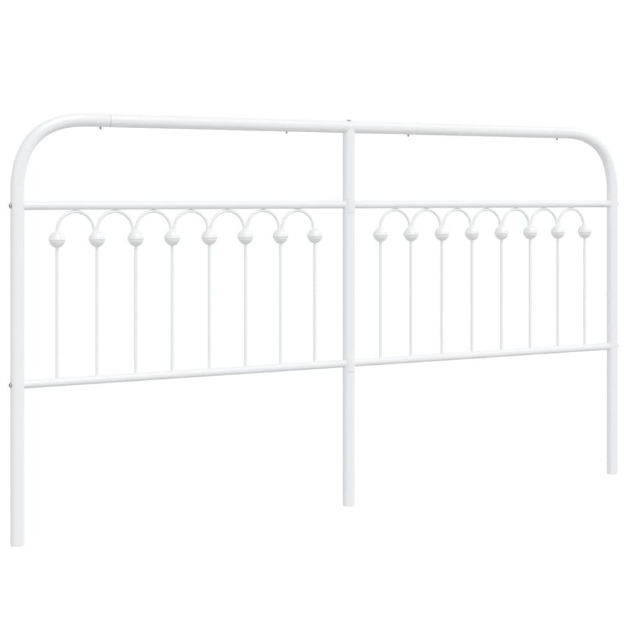 Hoofdbord 180 cm metaal wit