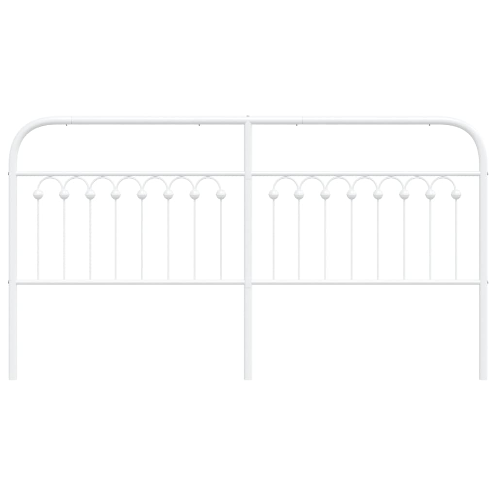 Hoofdbord 180 cm metaal wit