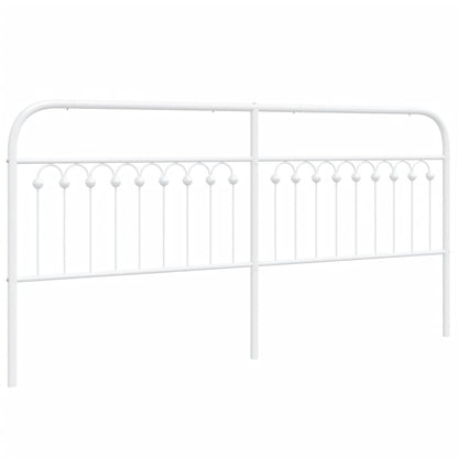 Hoofdbord 193 cm metaal wit