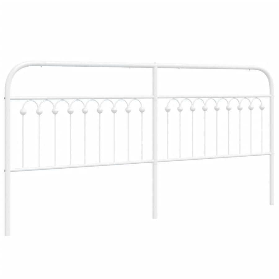 Hoofdbord 193 cm metaal wit