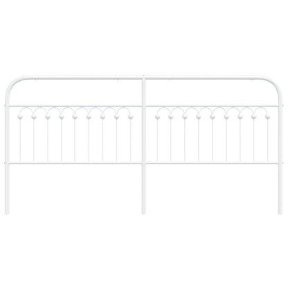 Hoofdbord 193 cm metaal wit