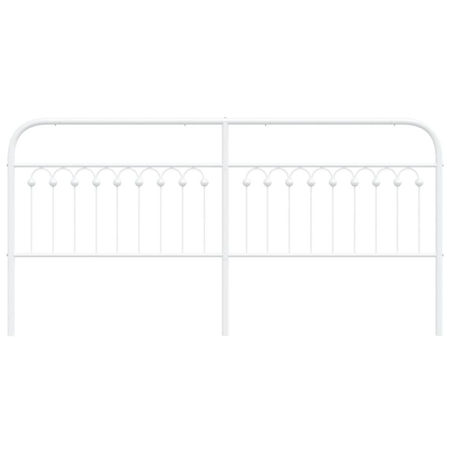 Hoofdbord 193 cm metaal wit