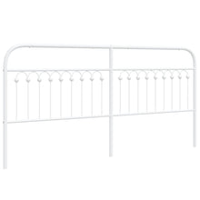 Hoofdbord 200 cm metaal wit