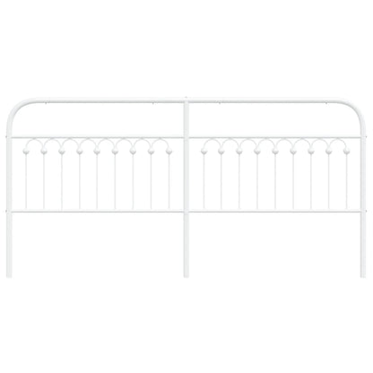 Hoofdbord 200 cm metaal wit