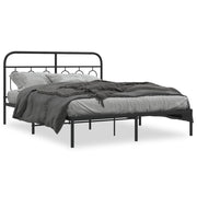 Bedframe metaal zwart 150x200 cm
