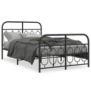 Bedframe metaal zwart 120x190 cm