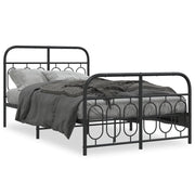 Bedframe metaal 120x200 cm zwart