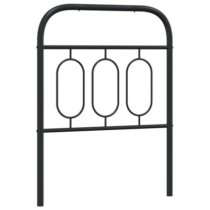 Hoofdbord 75 cm metaal zwart