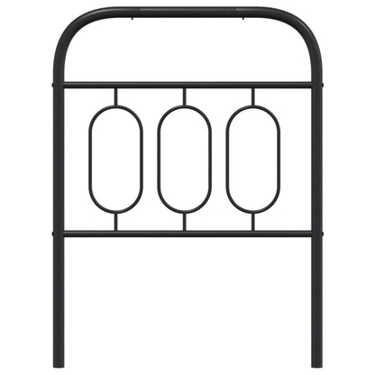 Hoofdbord 75 cm metaal zwart
