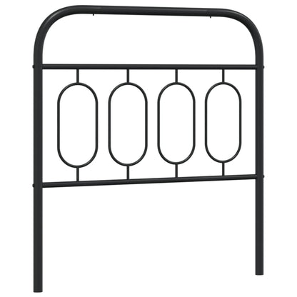 Hoofdbord 90 cm metaal zwart