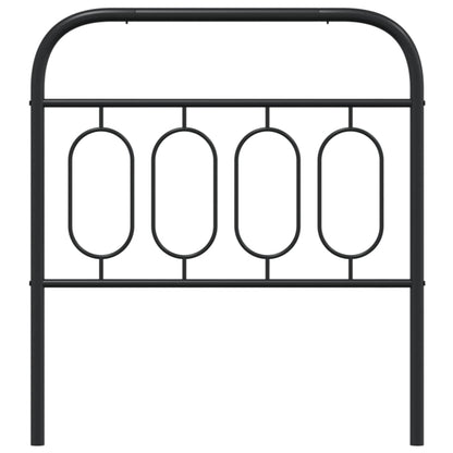 Hoofdbord 90 cm metaal zwart