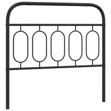 Hoofdbord 100 cm metaal zwart