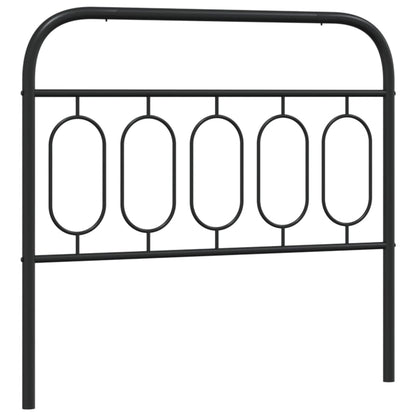 Hoofdbord 100 cm metaal zwart