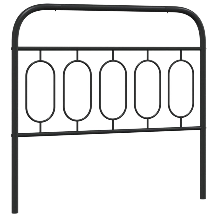 Hoofdbord 100 cm metaal zwart