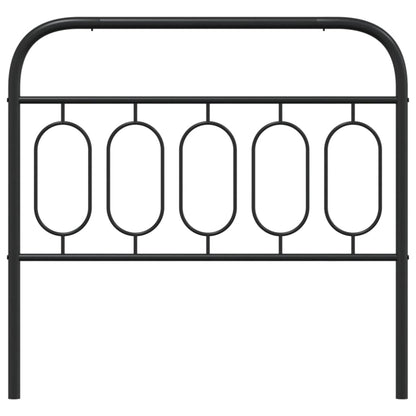 Hoofdbord 100 cm metaal zwart