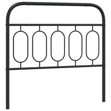 Hoofdbord 107 cm metaal zwart