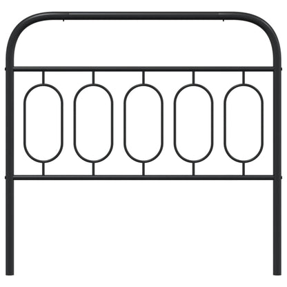Hoofdbord 107 cm metaal zwart