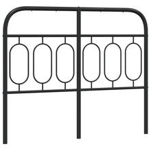 Hoofdbord 120 cm metaal zwart