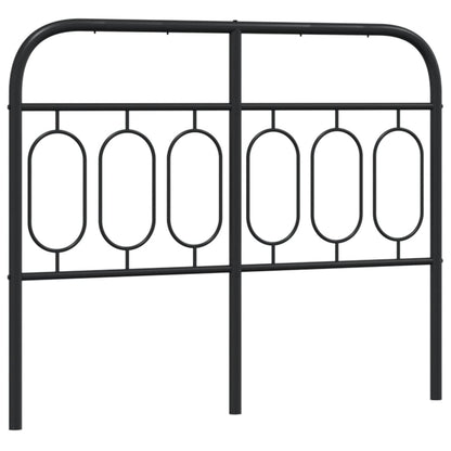 Hoofdbord 120 cm metaal zwart