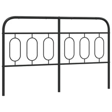Hoofdbord 150 cm metaal zwart
