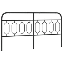 Hoofdbord 160 cm metaal zwart