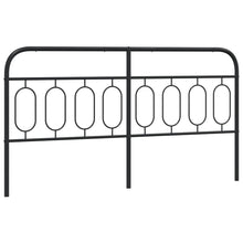 Hoofdbord 193 cm metaal zwart