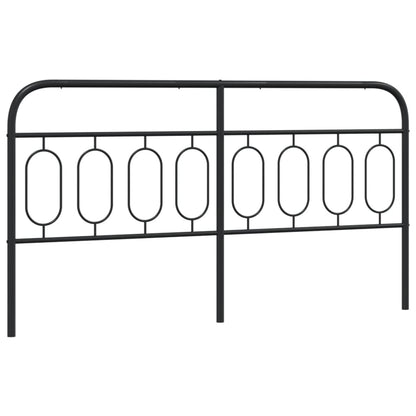 Hoofdbord 193 cm metaal zwart