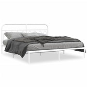 Bedframe metaal wit 193x203 cm