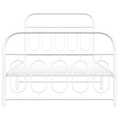 Bedframe Met Hoofd- En Voeteneinde Metaal 100 x 200 cm