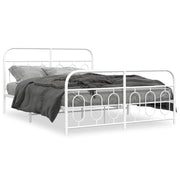 Bedframe metaal wit 135x190 cm
