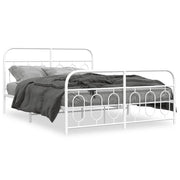 Bedframe metaal wit 150x200 cm