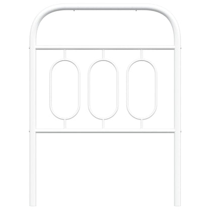 Hoofdbord 75 cm metaal wit