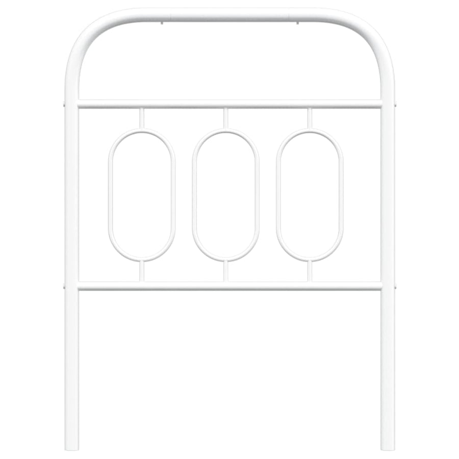 Hoofdbord 75 cm metaal wit