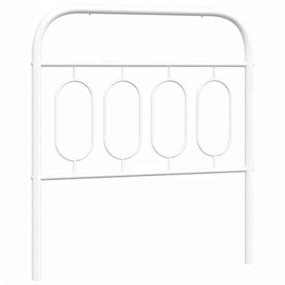 Hoofdbord 80 cm metaal wit