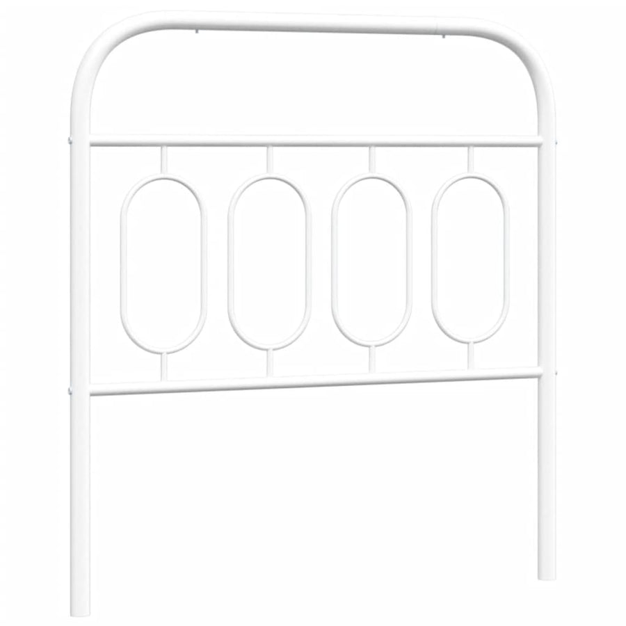 Hoofdbord 80 cm metaal wit