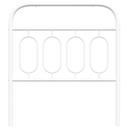 Hoofdbord 80 cm metaal wit